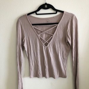 Pacsun cropped long sleeve